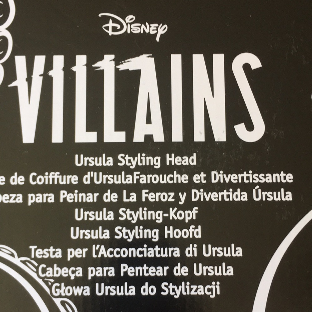 DISNEY Villains Ursula Styling Head - Purple and Black (Opened Box) Large Size - Picture 9 of 14
